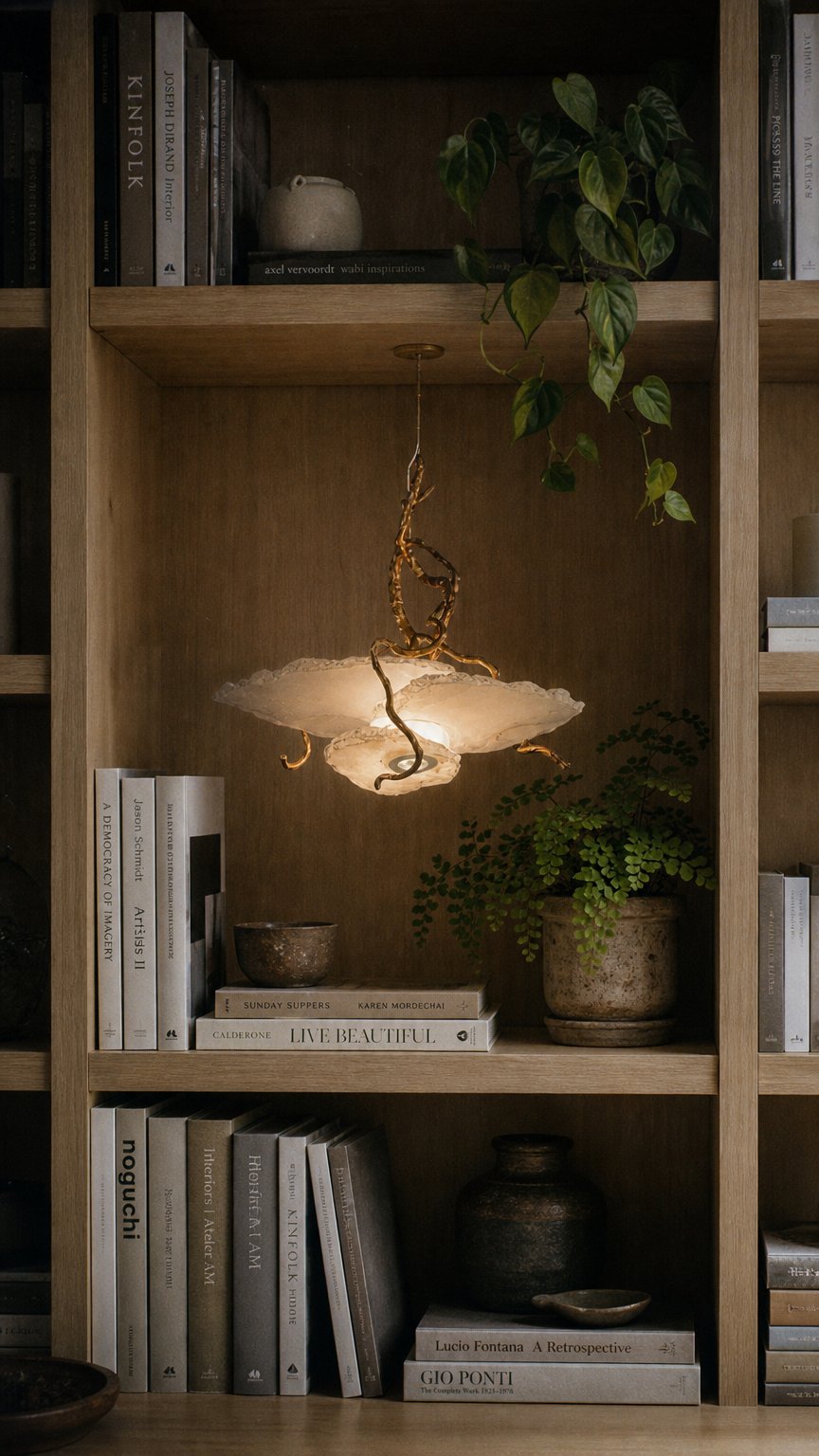 AI product shot of Marble Chandelier