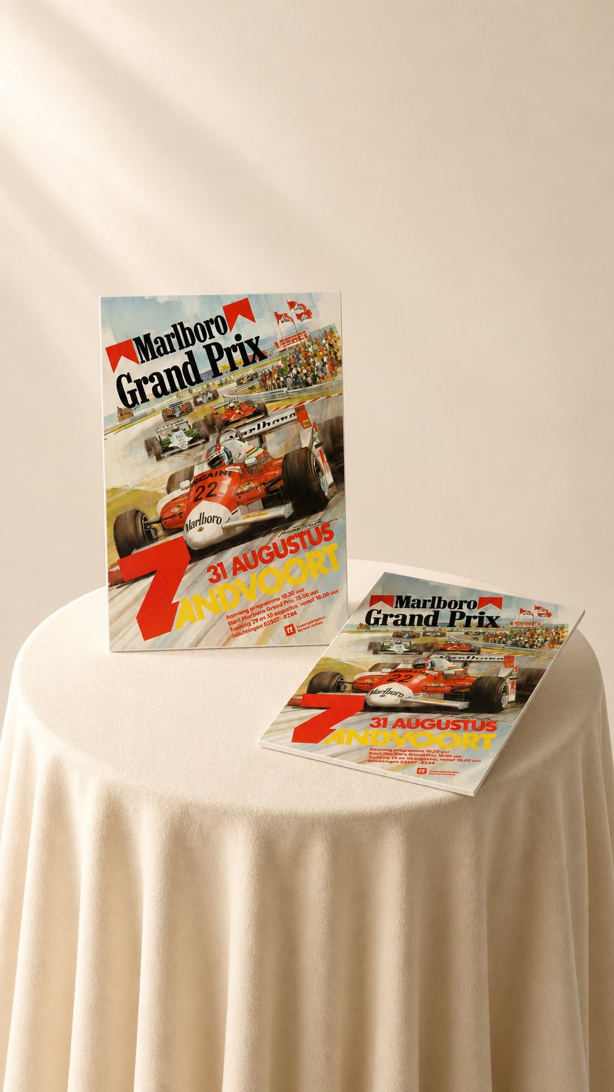 AI product shot of Formula 1 Poster - Marlboro Grand Prix Zandvoort