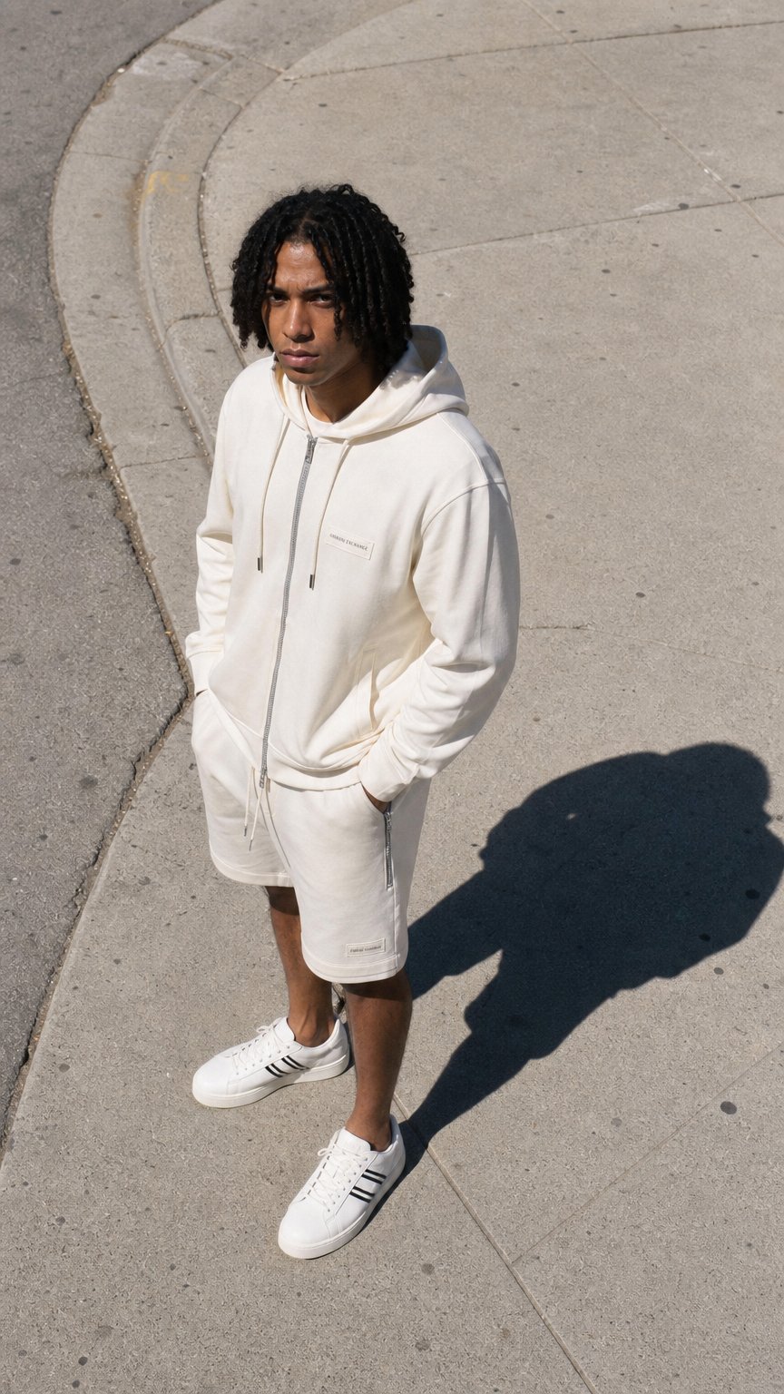 AI product shot of ARMANI EXCHANGE Zip-up sweatshirt