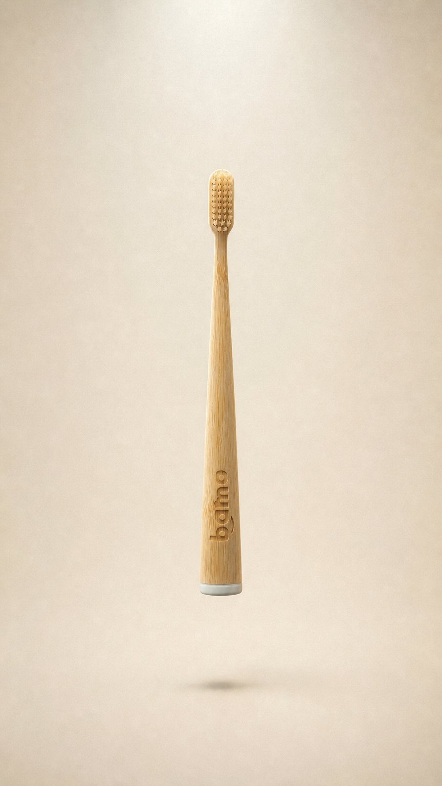 AI product shot of 1 Pack Natural Bristle Bamboo Toothbrushes