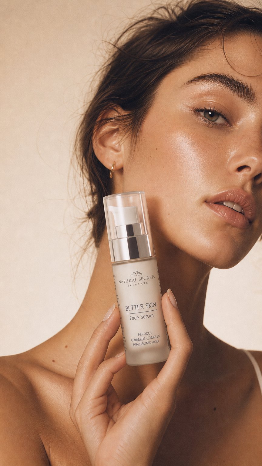 AI product shot of Better Skin Serum - emulsyjne serum z peptydami, ceramidami i wit. C Tetra 20 ml