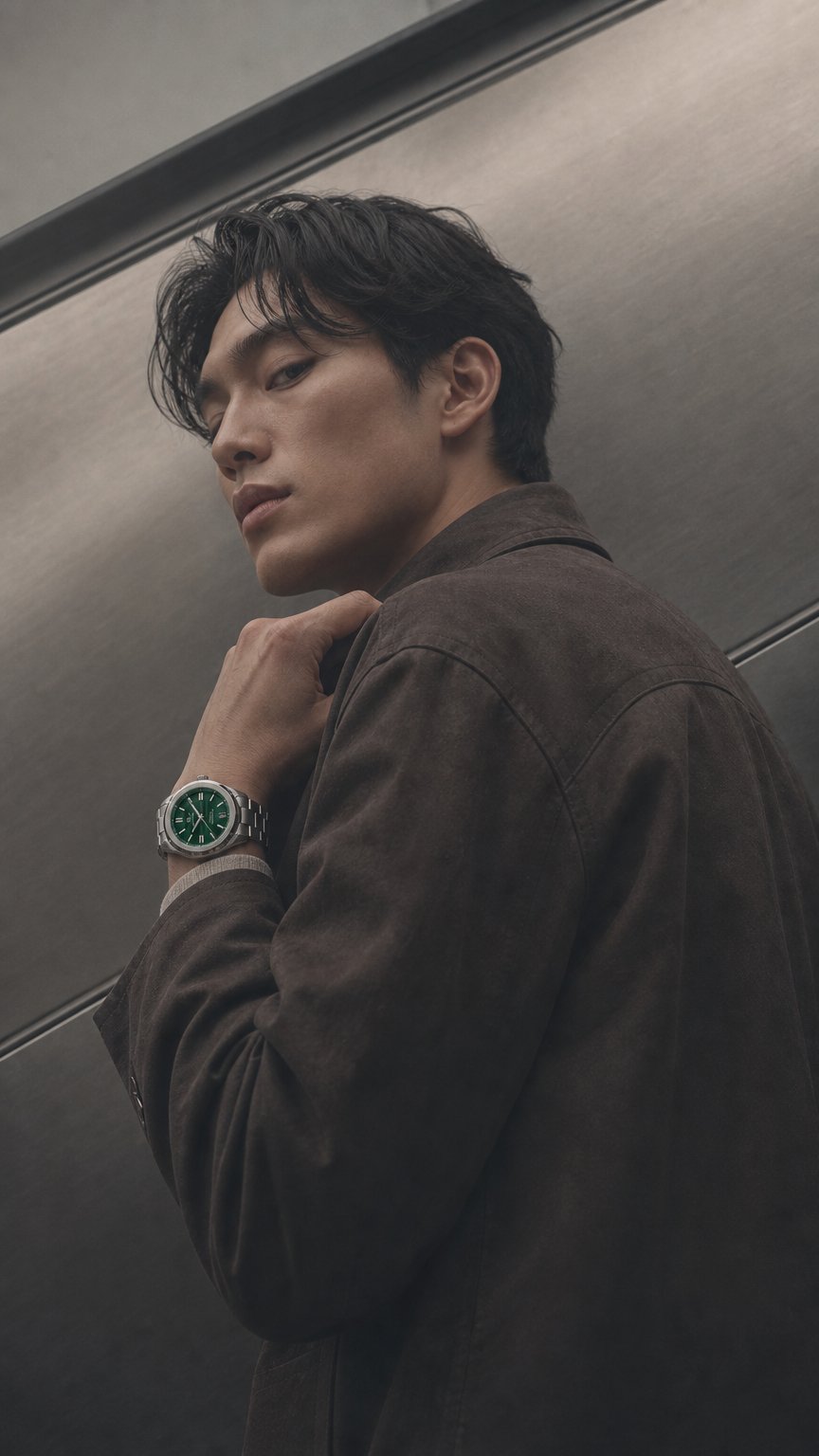 AI product shot of Automatic Chronometer Malachite 41 mm