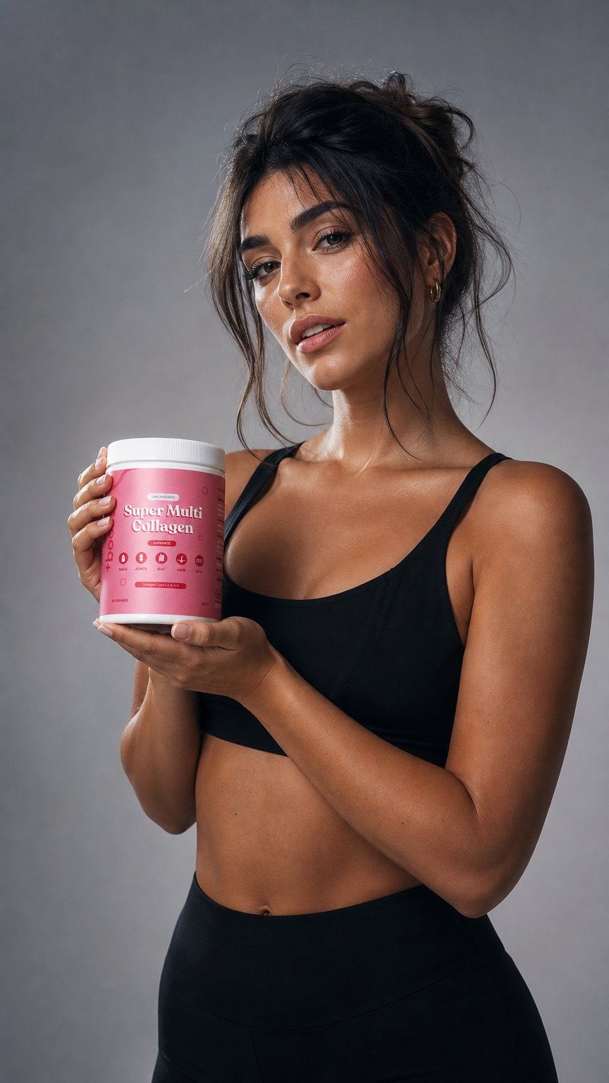 AI product shot of +boost Super Multi Collagen