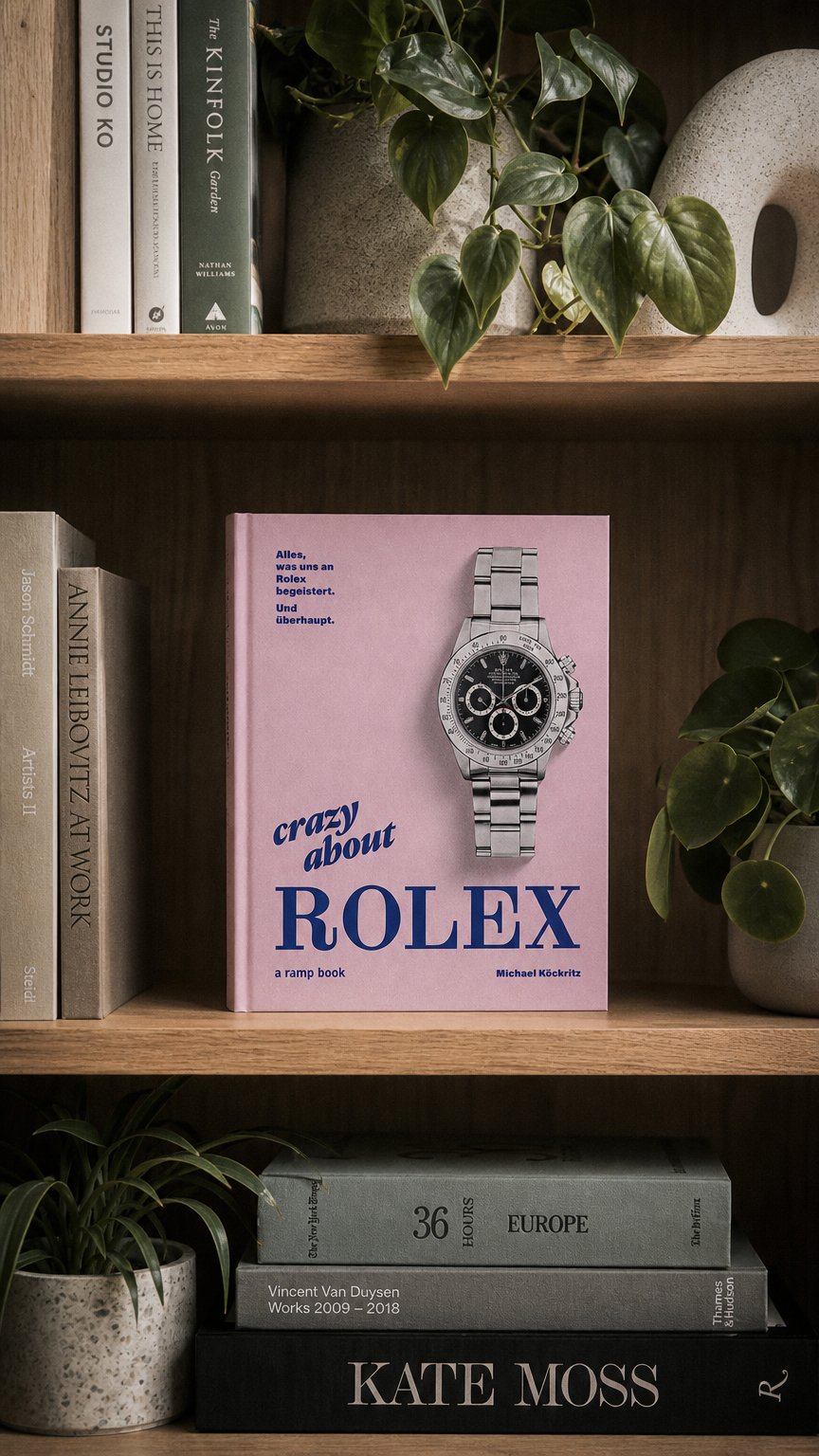 AI product shot of Crazy About Rolex.