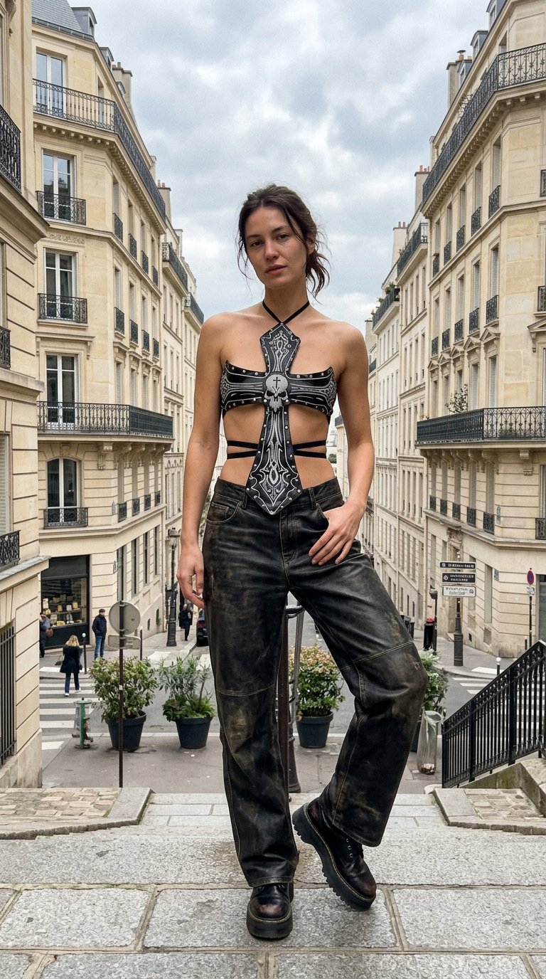 AI product shot of Saint Vandal Cross Top