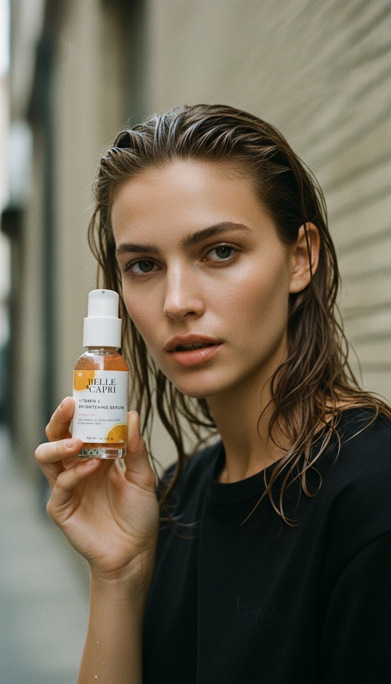 AI product shot of Vitamin C Brightening Serum