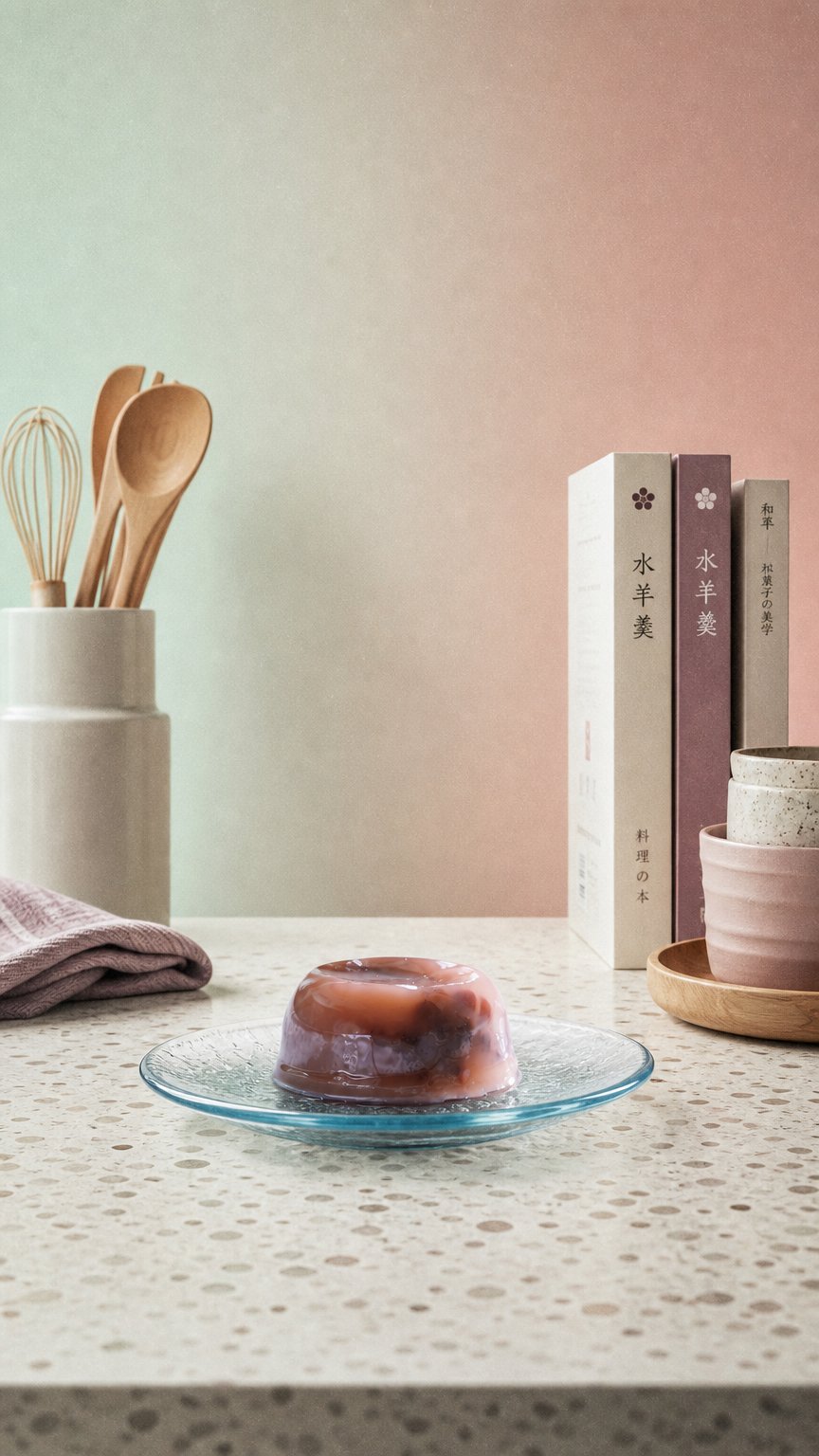 AI product shot of 水羊羹