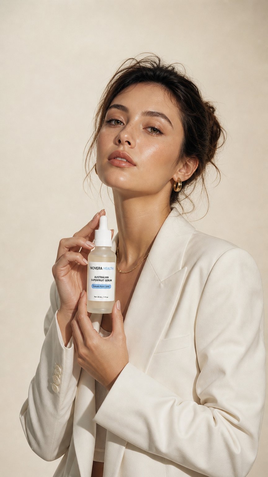 AI product shot of Novera Australian Superfruit Serum