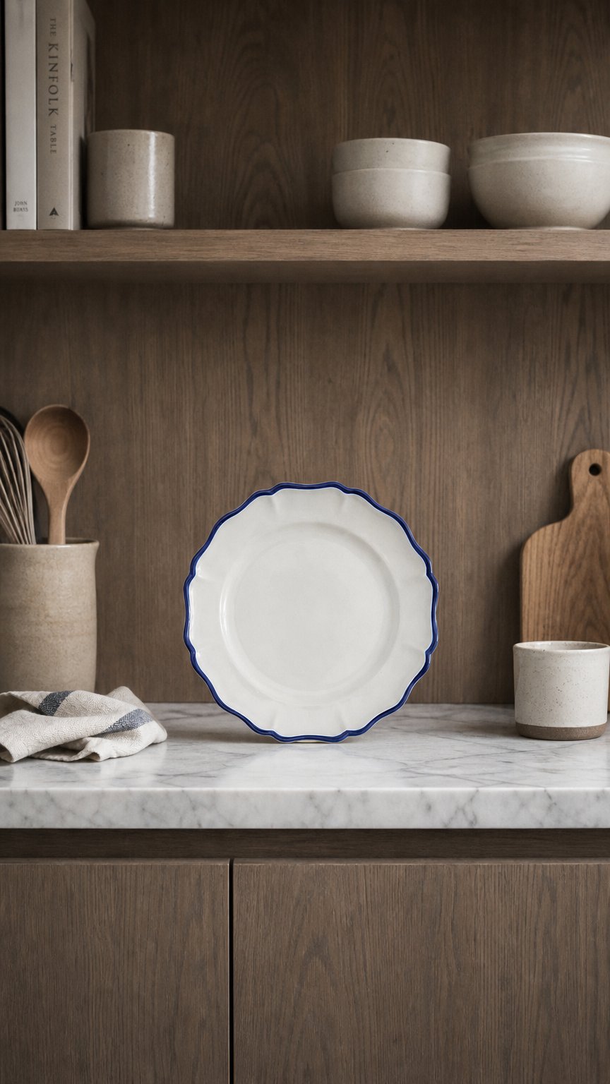 AI product shot of Heirloom Stoneware Dinnerware Collection