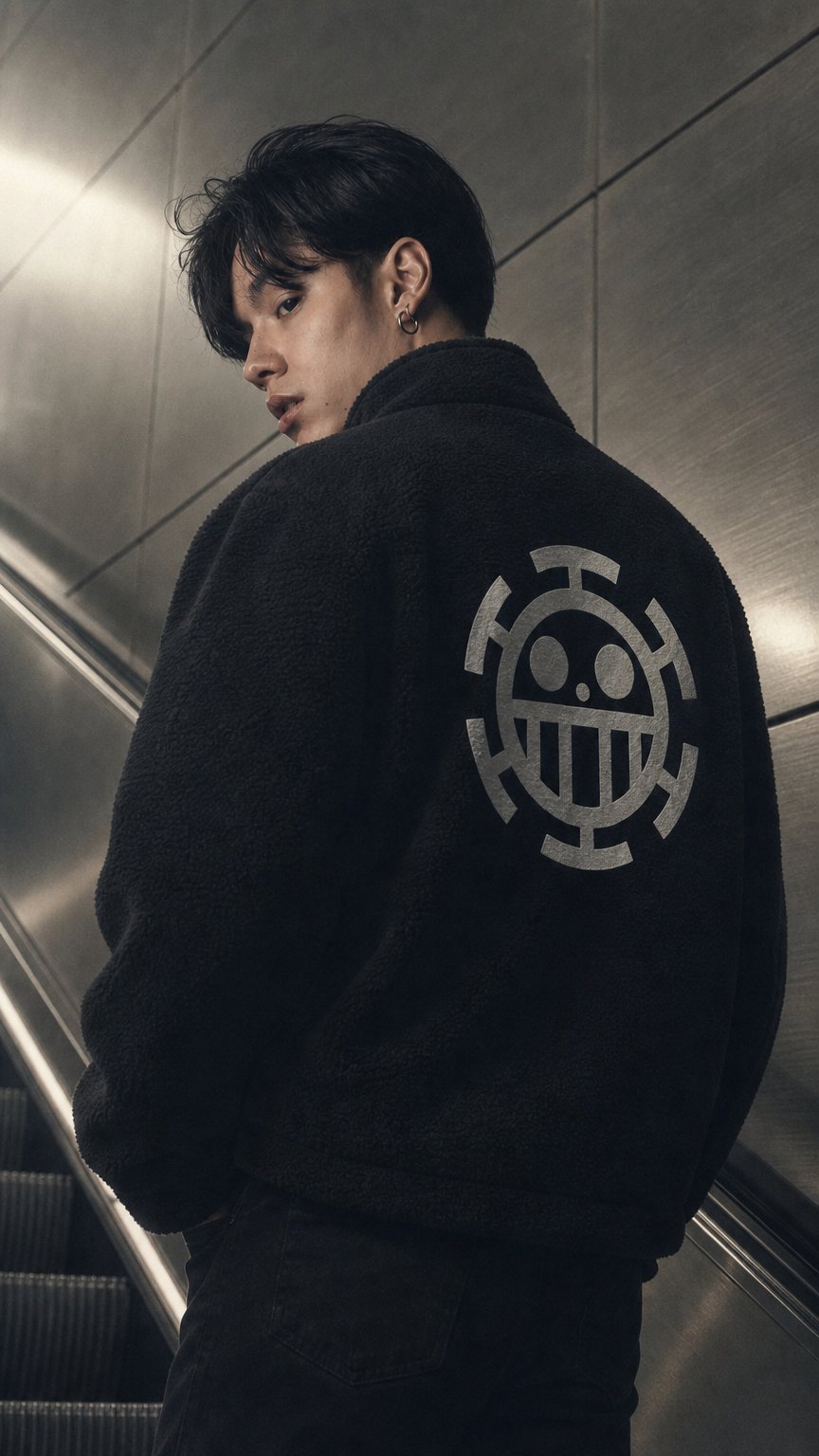 AI product shot of Fleece Jacke „DEATH“