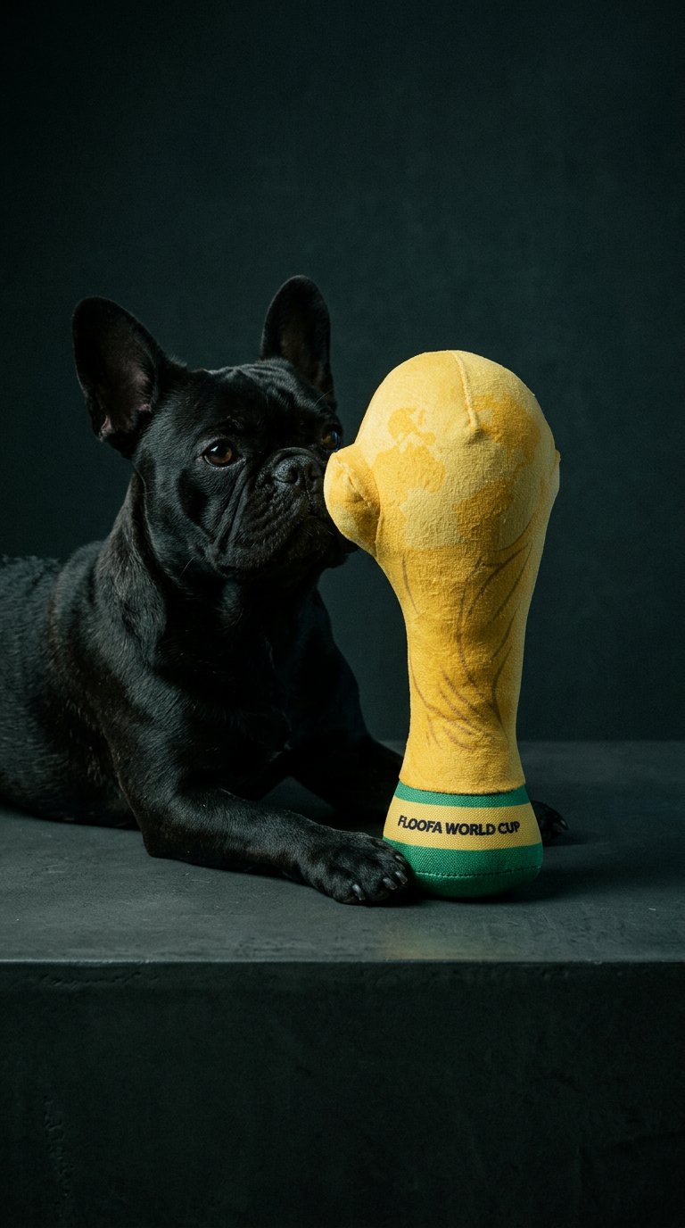 AI product shot of Floofa World Cup Trophy