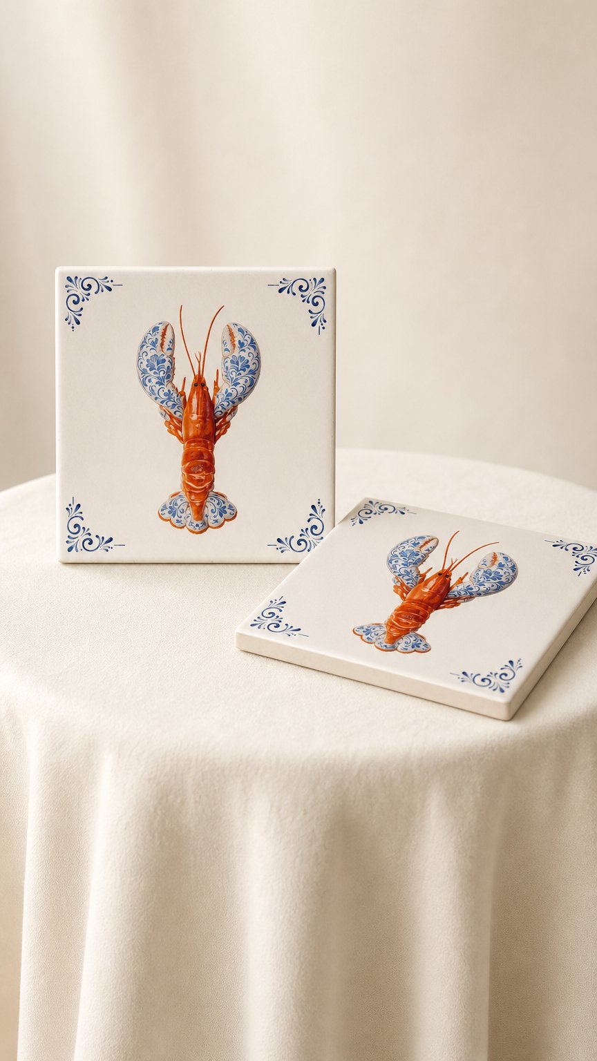 AI product shot of Art Fliese – Lobster