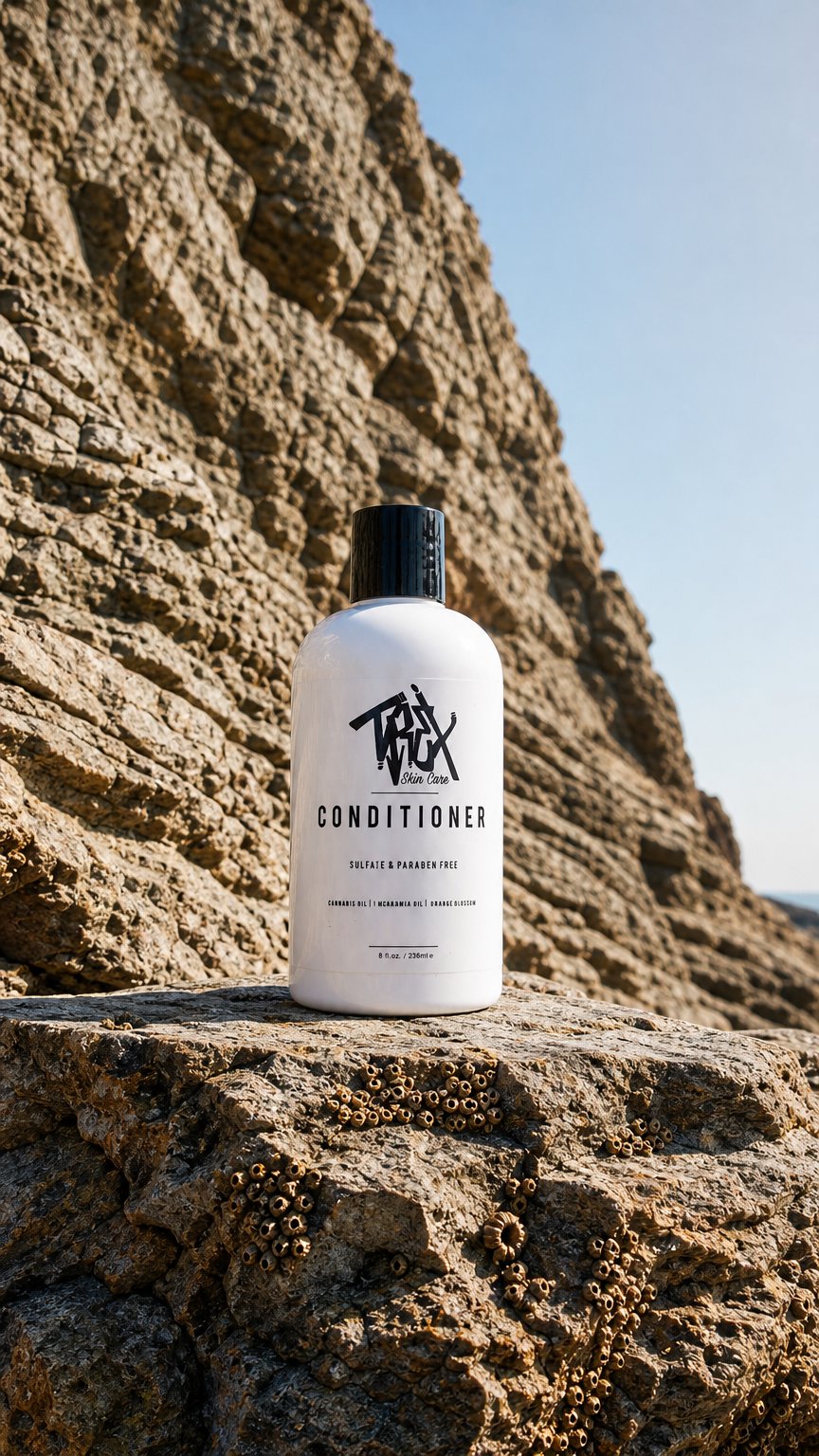 AI product shot of TREX Skin Care Conditioner