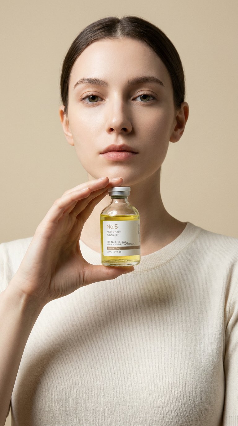 AI product shot of 8차 [이유이 X 더록시] No.5 멀티이펙트30/50ml
