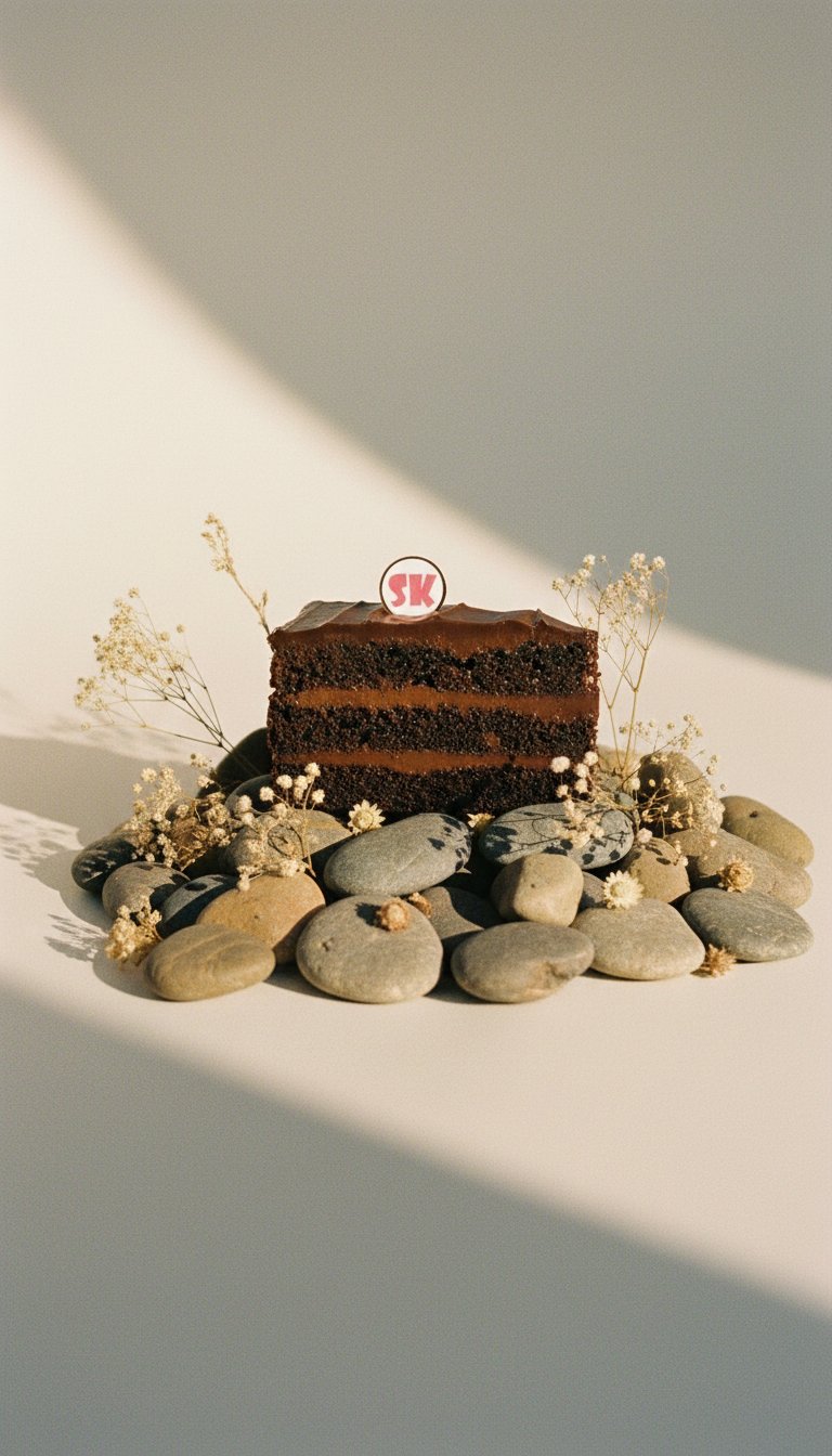 AI product shot of American Chocolate Cake - Whole Cake (5-days Pre-order)