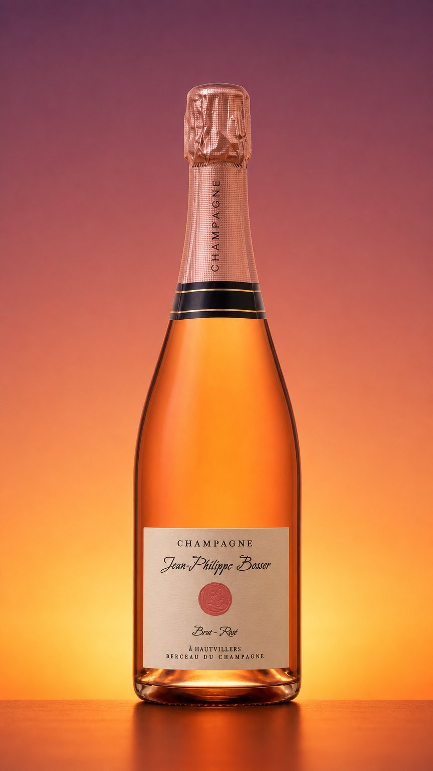 AI product shot of Brut Rosé