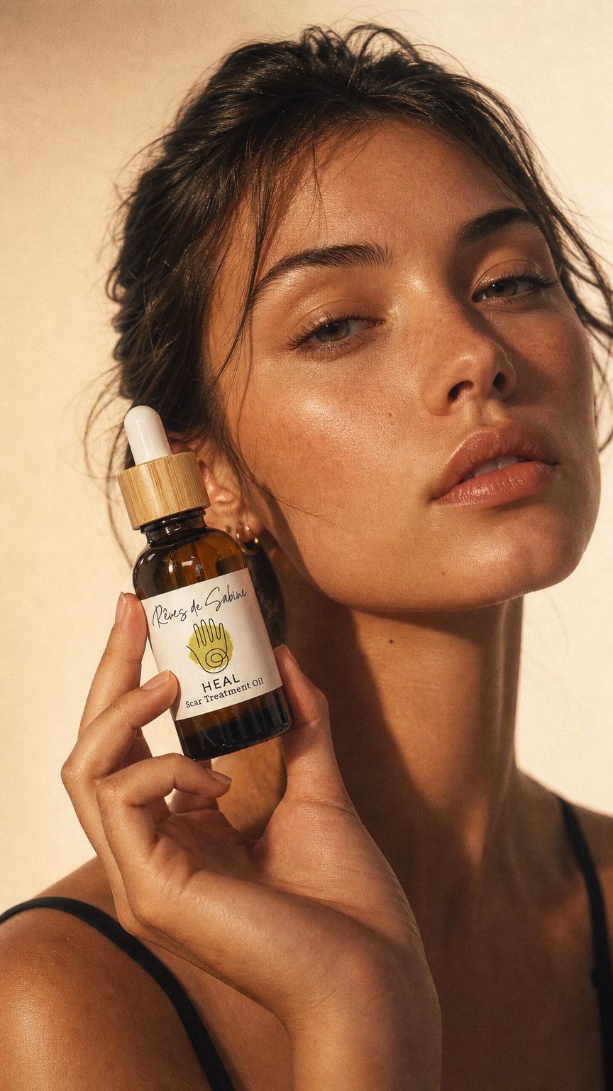 AI product shot of Heal Scar Treatment - Soothing, Repairing, Regenerating - Organic Ingredients 1 oz.