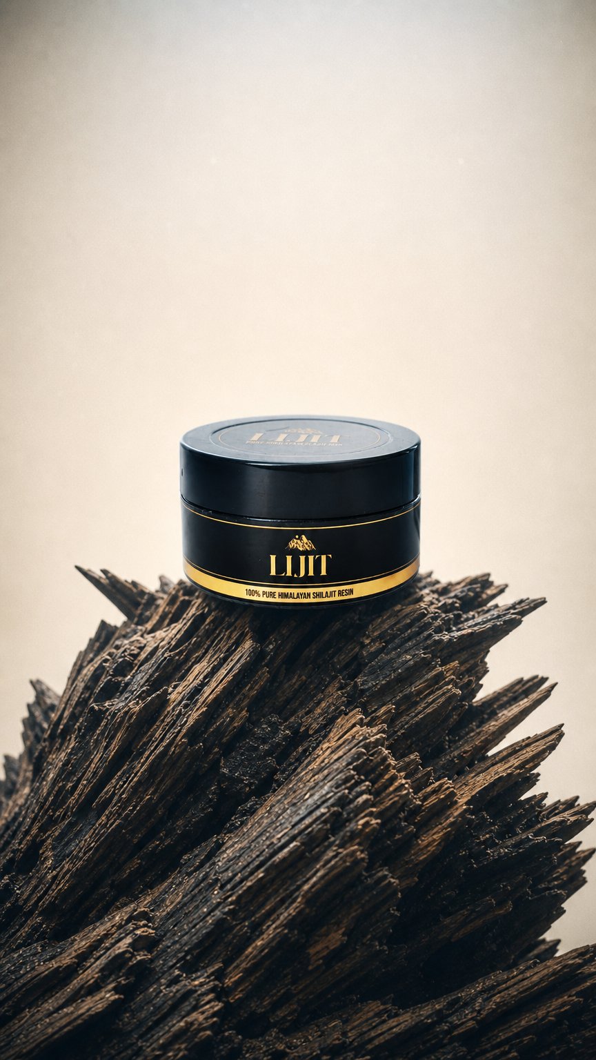 AI product shot of Himalayan Shilajit Resin – 20G