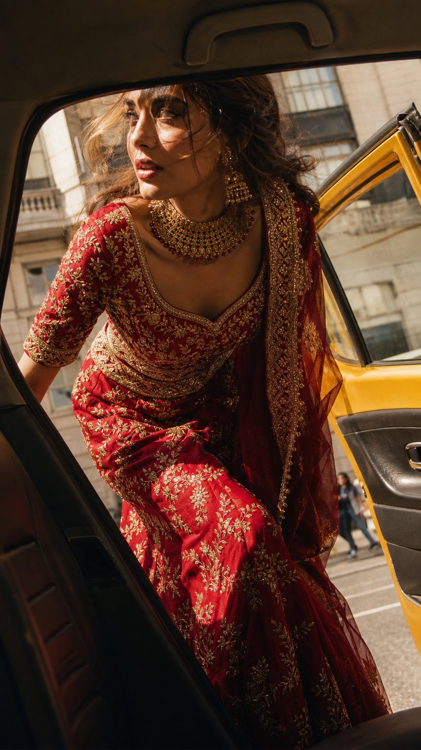AI product shot of KAHANI Bridal Lehenga Set