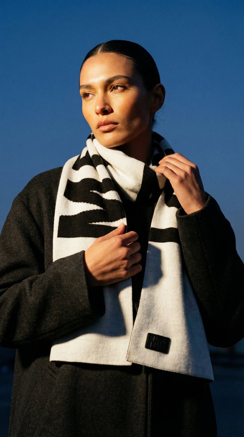 AI product shot of Oversized Scarf