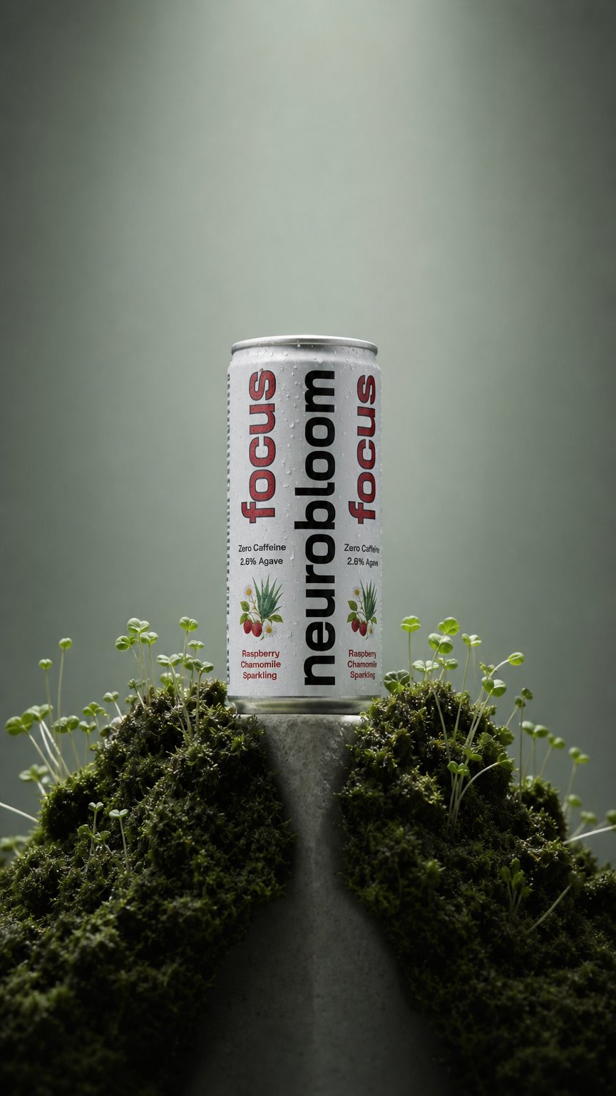 AI product shot of Neurobloom Focus 12 Pack Box