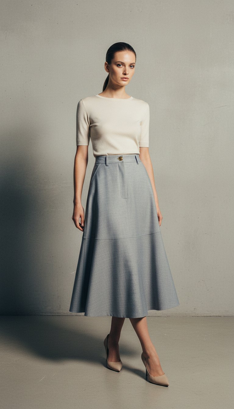 AI product shot of THE FREYA SKIRT