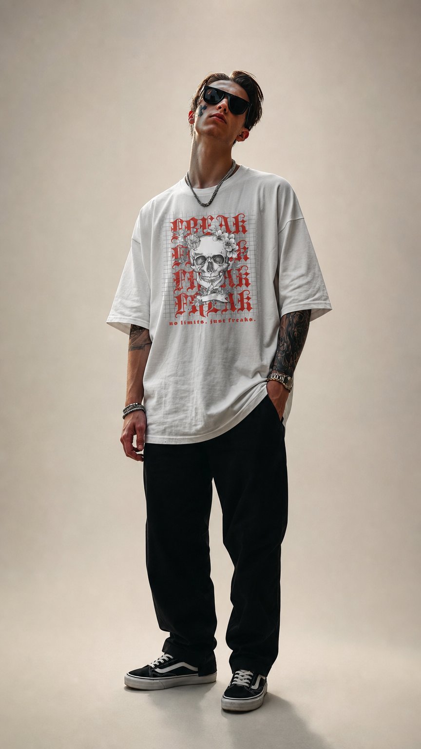 AI product shot of FREAK NET - Premium Organic Oversize Blast - limited to 100 pieces