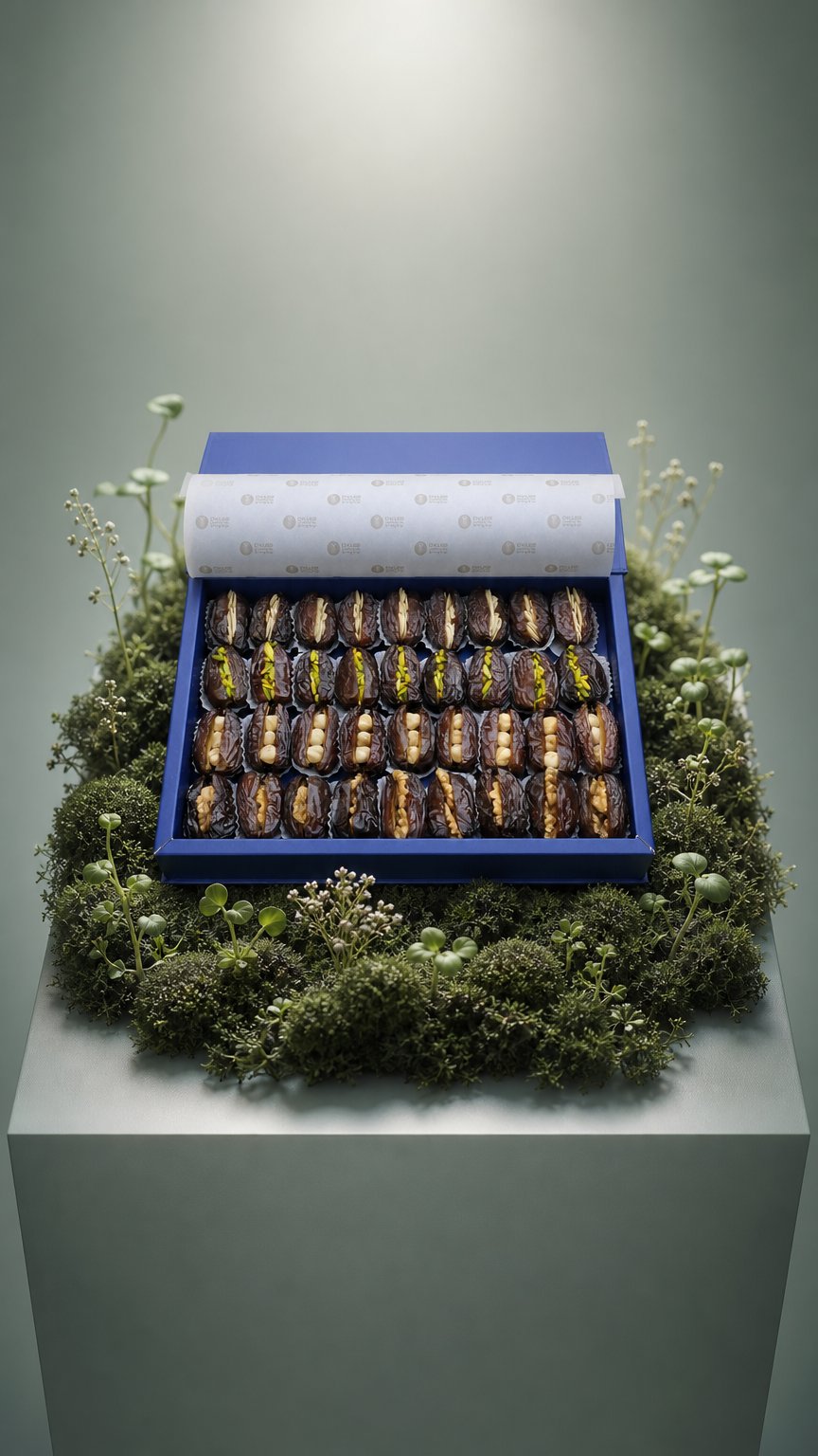 AI product shot of PREMIUM BLUE BOX