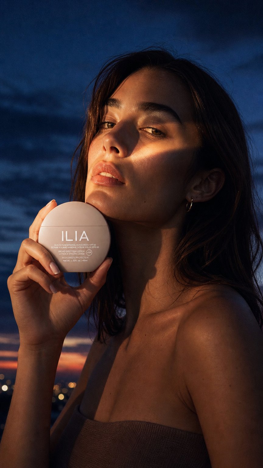 AI product shot of Sun Serum Mineral Sunscreen SPF 50