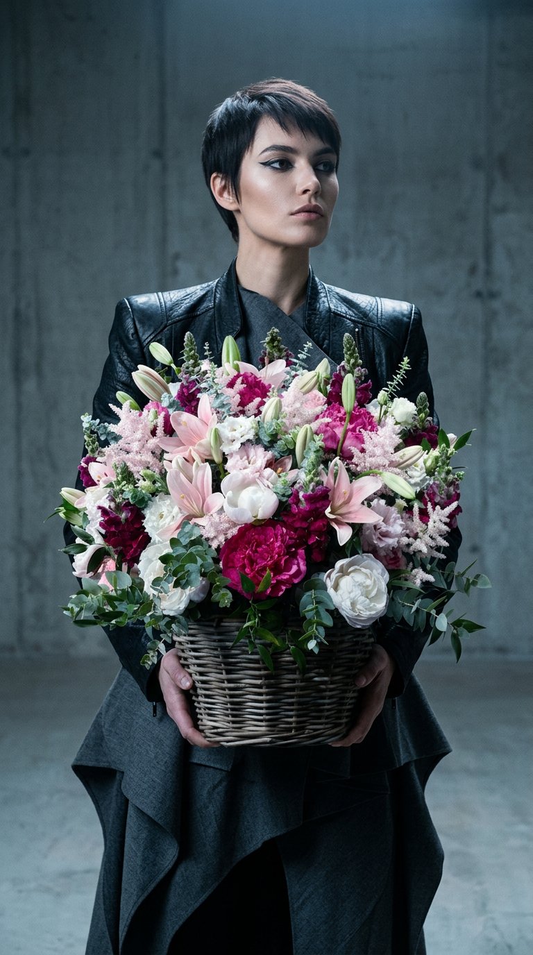 AI product shot of Trauerarrangement