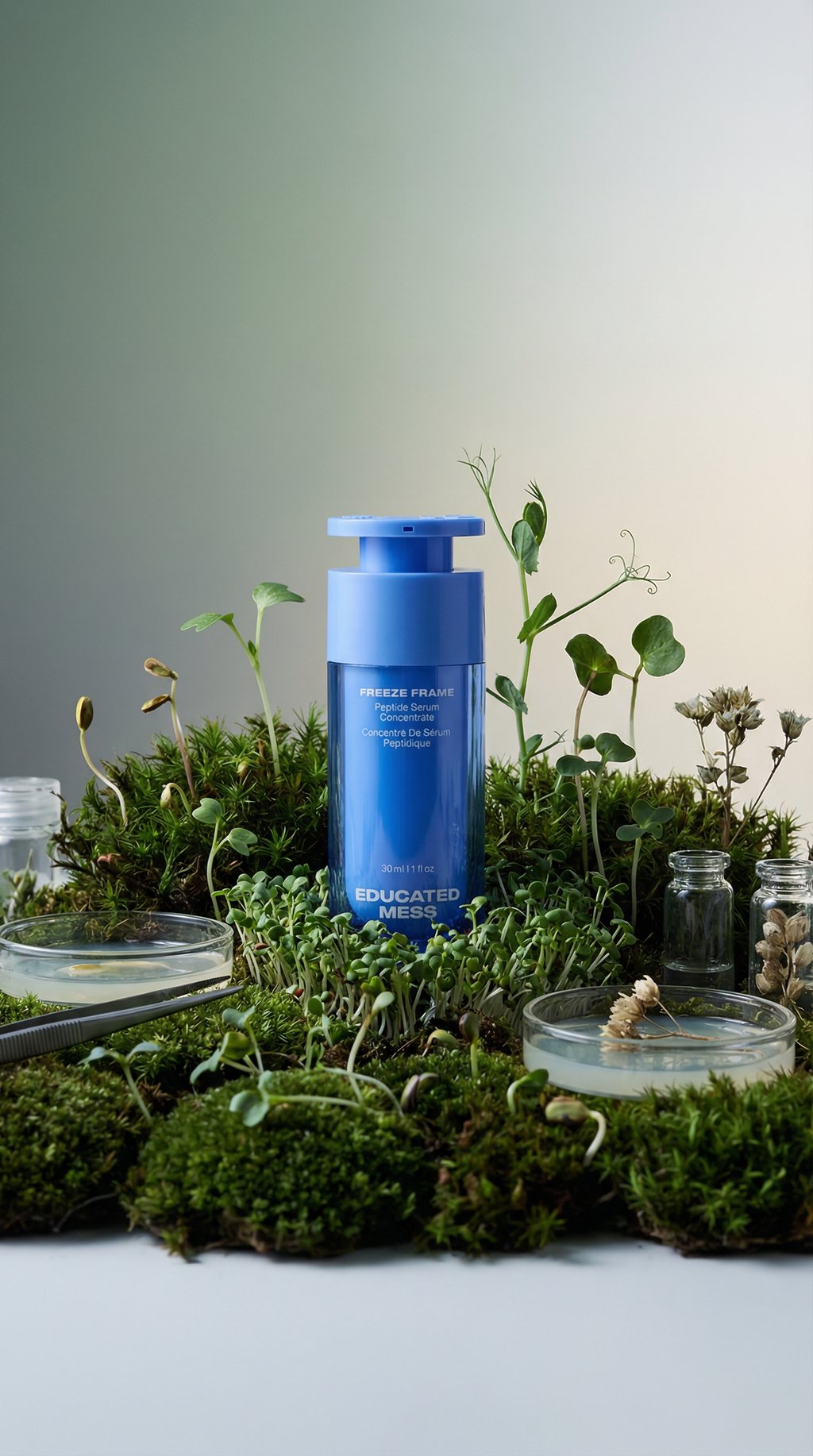 AI product shot of Freeze Frame Peptide Serum Concentrate