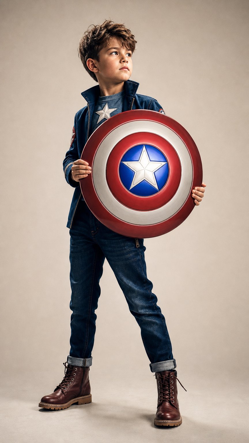 AI product shot of Marvel Captain America Shield Cosplay accessory