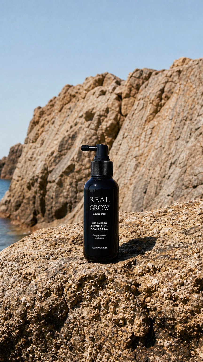 AI product shot of REAL GROW Anti-hair loss Stimulating Scalp Spray (120ml / 4.05 fl. oz.)