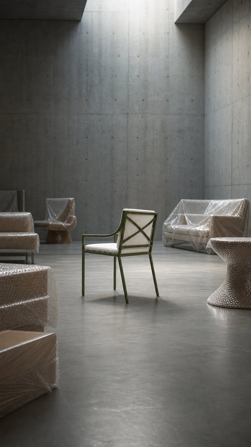 AI product shot of Fauteuil repas Oxford