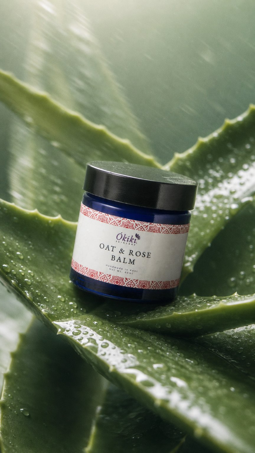 AI product shot of Oat & Rose Hand Balm