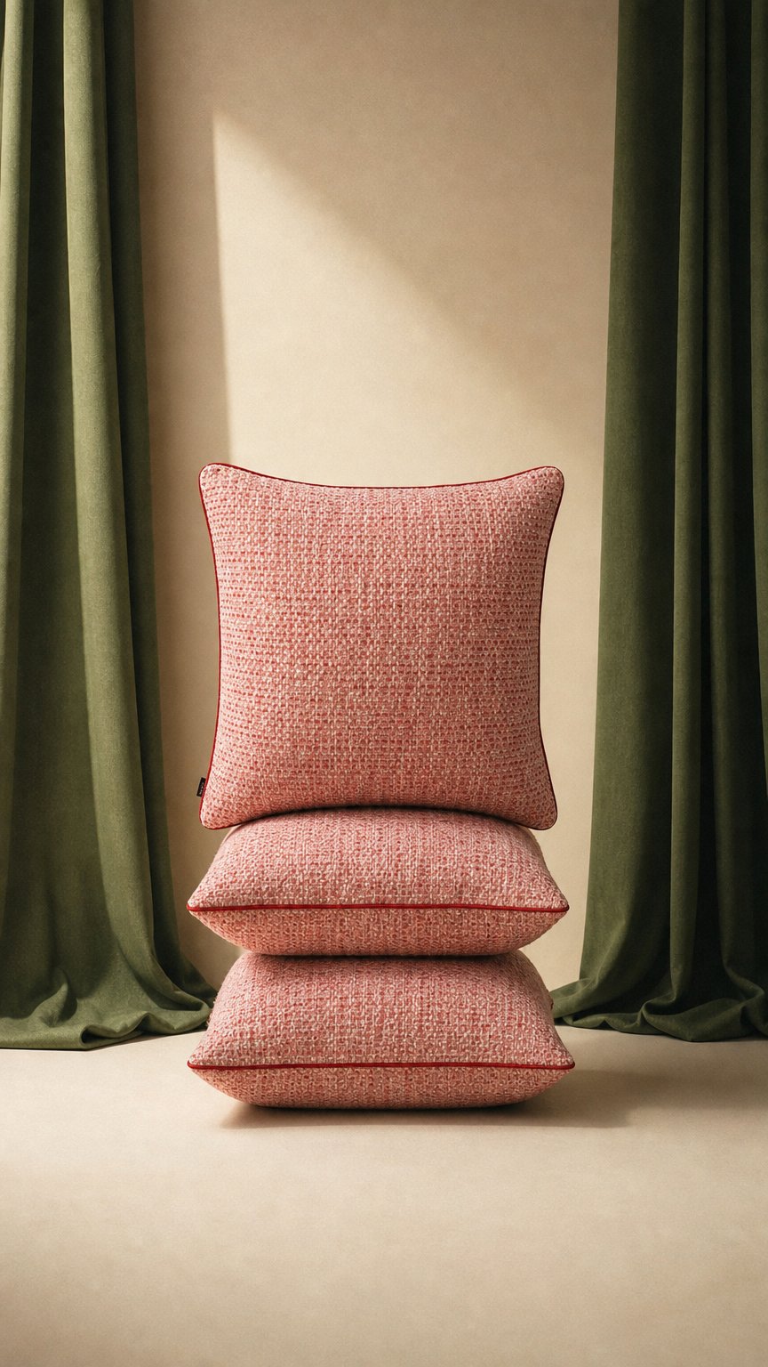 AI product shot of Tweed Kissen