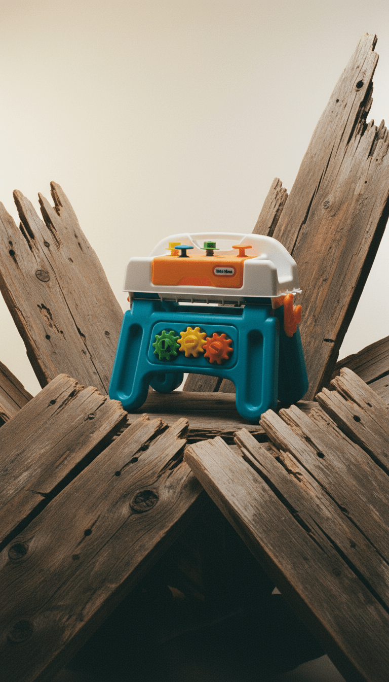 AI product shot of Little Tikes Play@Home First Tool Bench Pretend Workbench for Kids