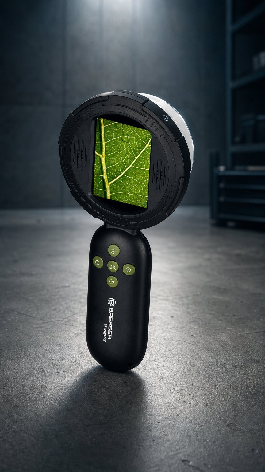 AI product shot of BRESSER Digitaalne käsimikroskoop