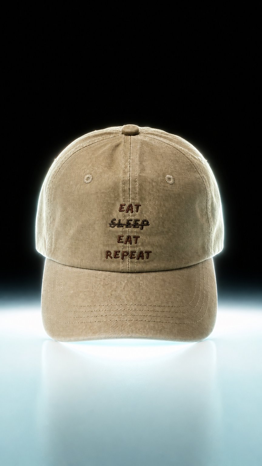 AI product shot of Eat Eat Repeat Beige | Adult