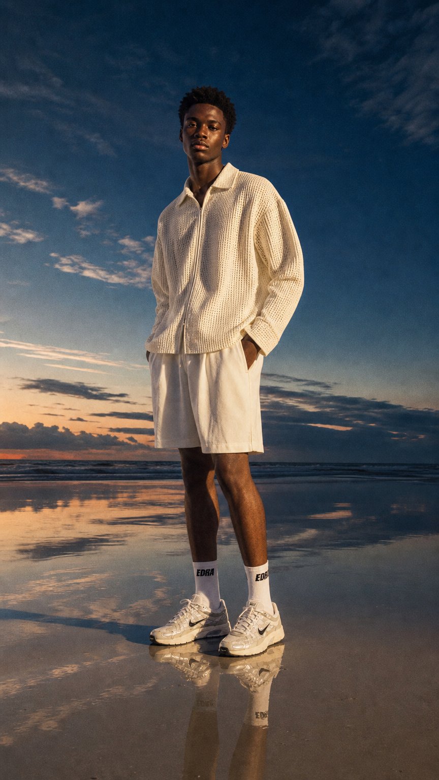 AI product shot of FLOATLITE™ Long Run Sock - White