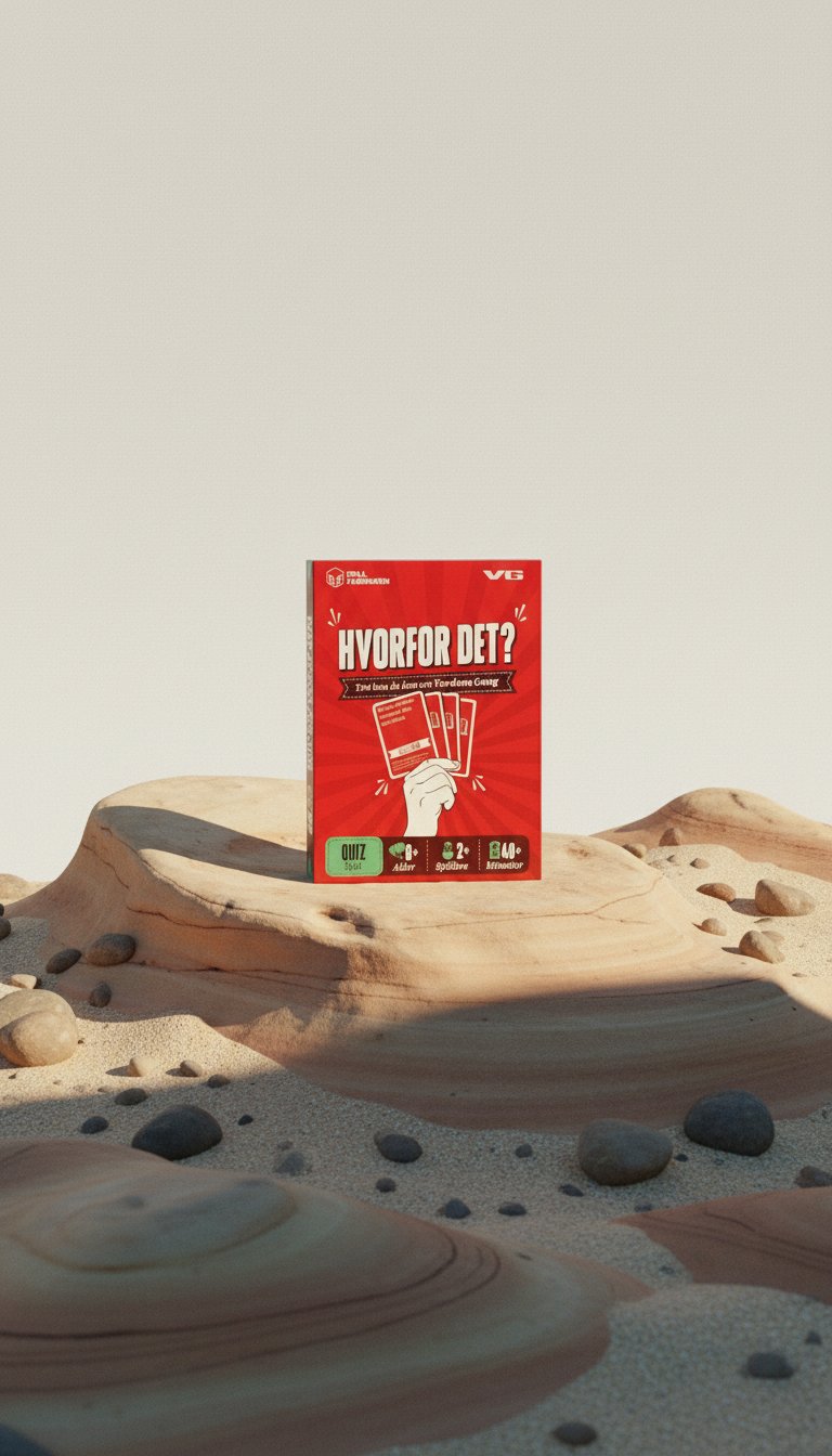 AI product shot of Hvorfor det?