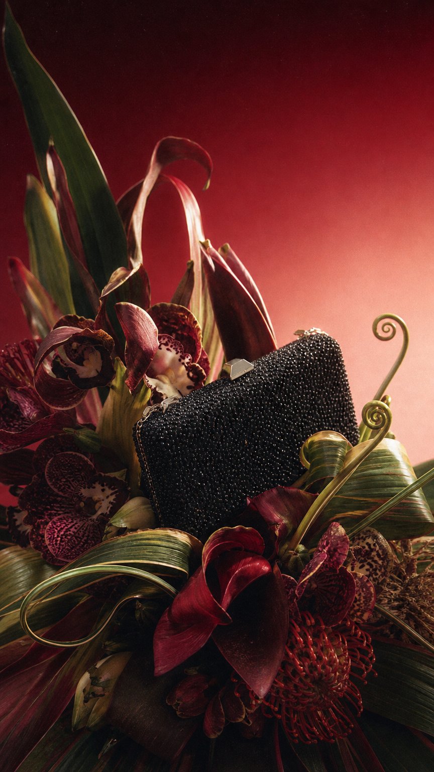AI product shot of EVENING BAG