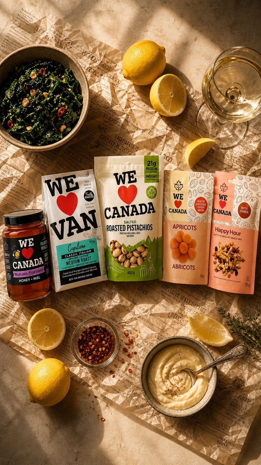 AI product shot of Taste of Canada Gift Box