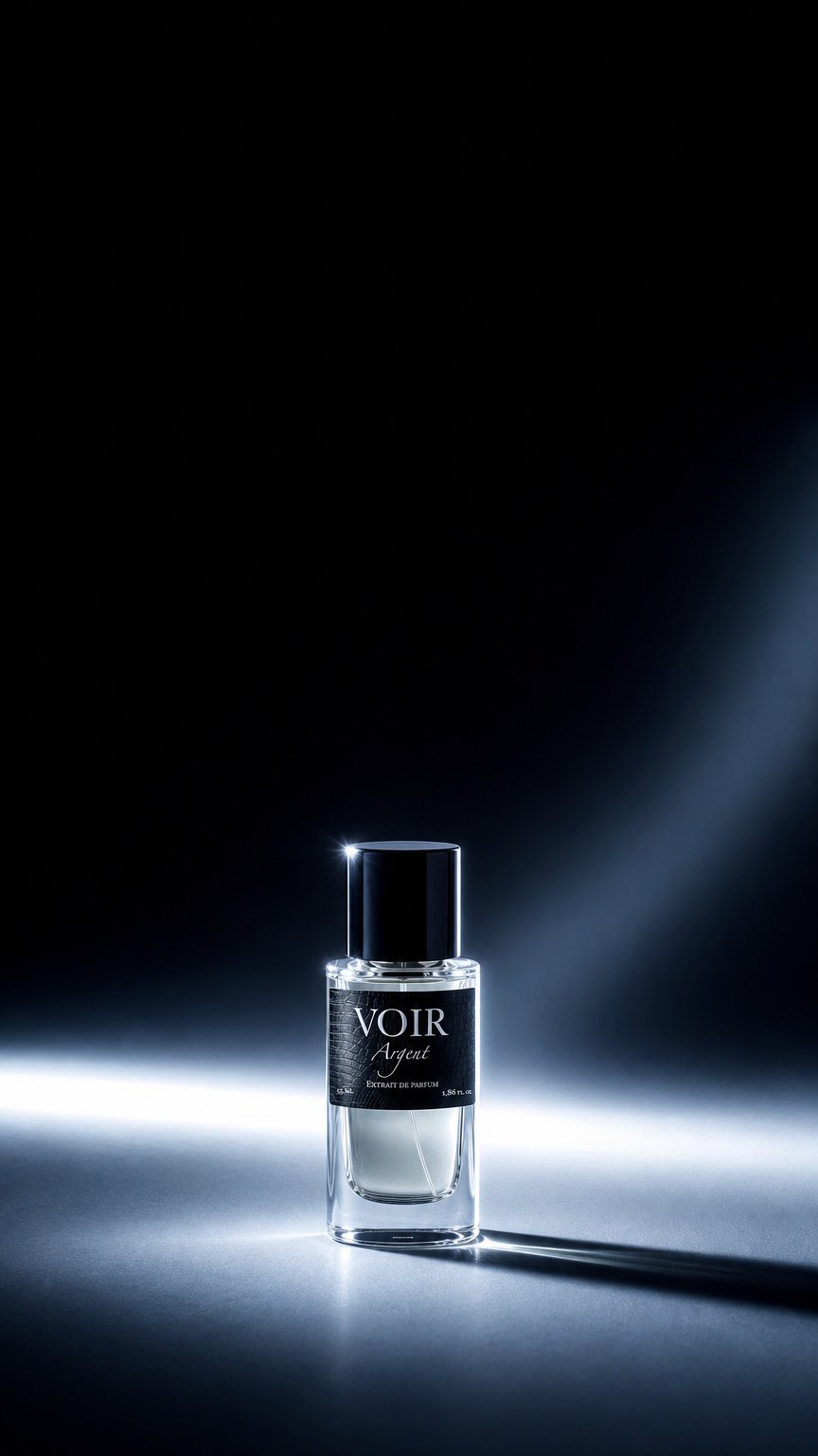 AI product shot of Voir - Argent - Extrait de Parfum - 55 ml - Unisex