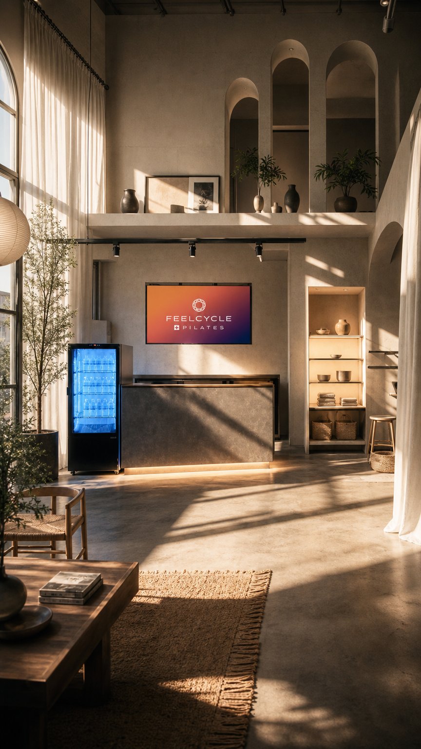 AI product shot of FEELCYCLE + PILATES あざみ野