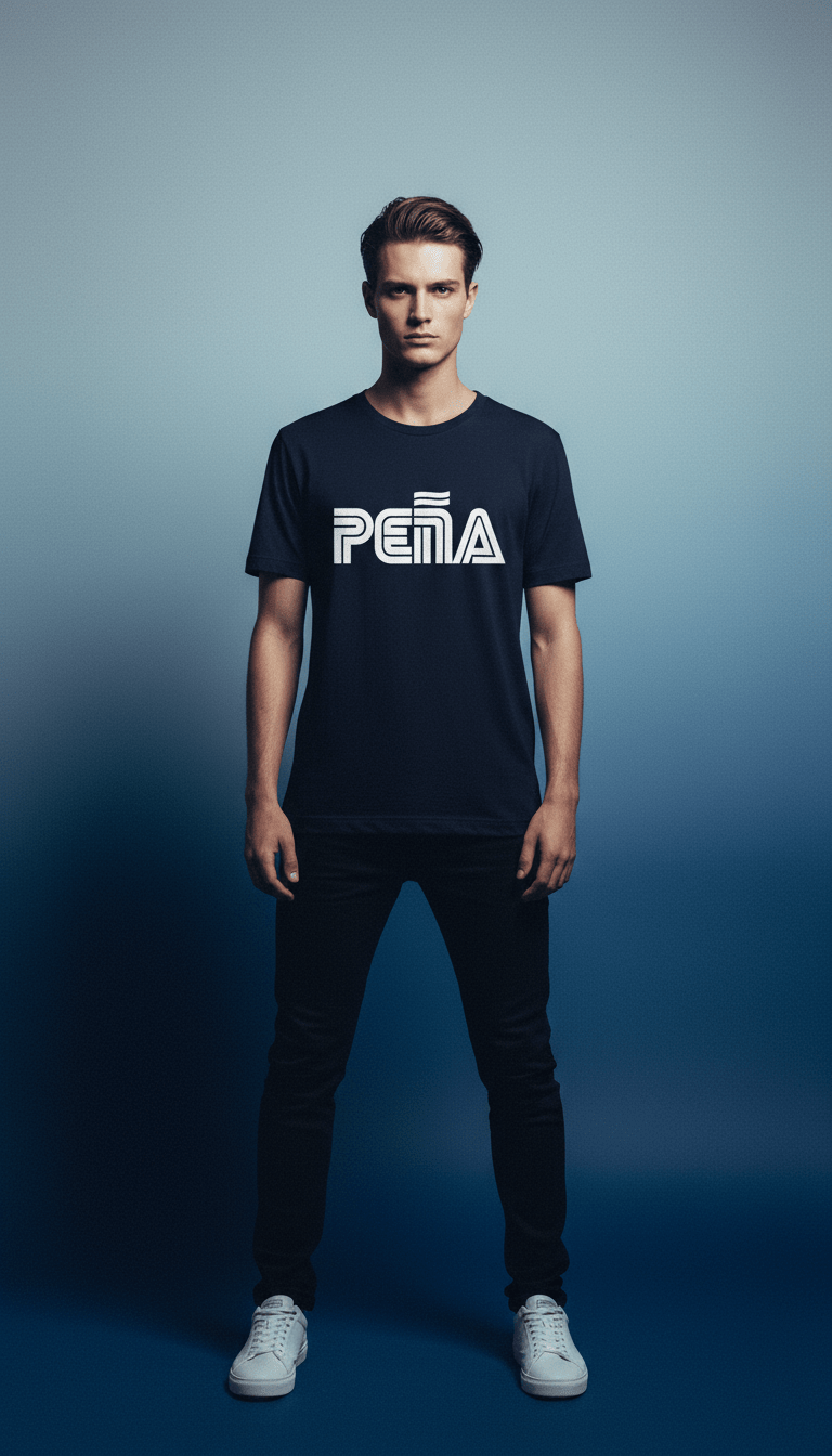 AI product shot of Peña T-Shirt