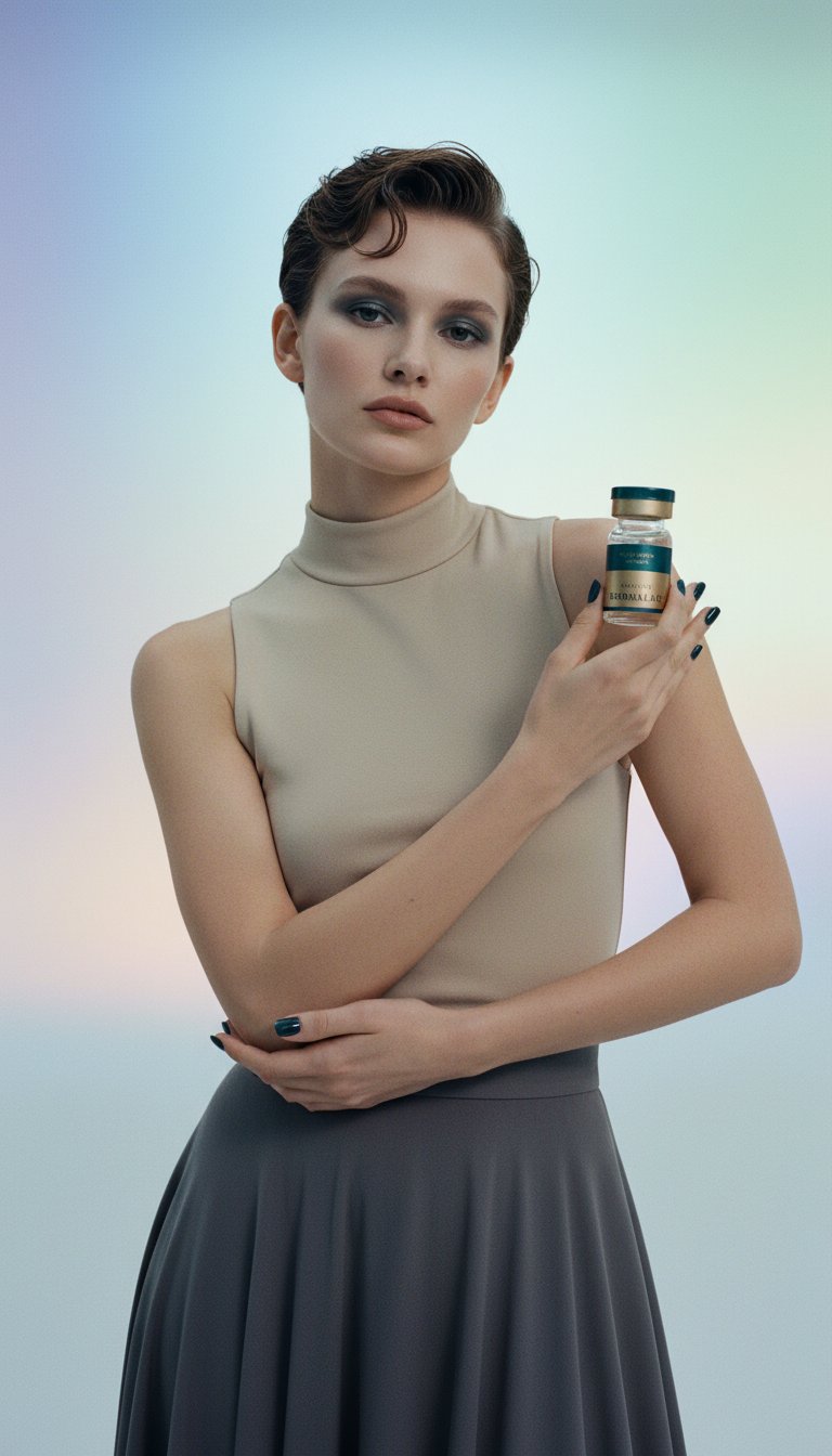 AI product shot of EXONINE | DERMALAB Snow Infusin Ampoule