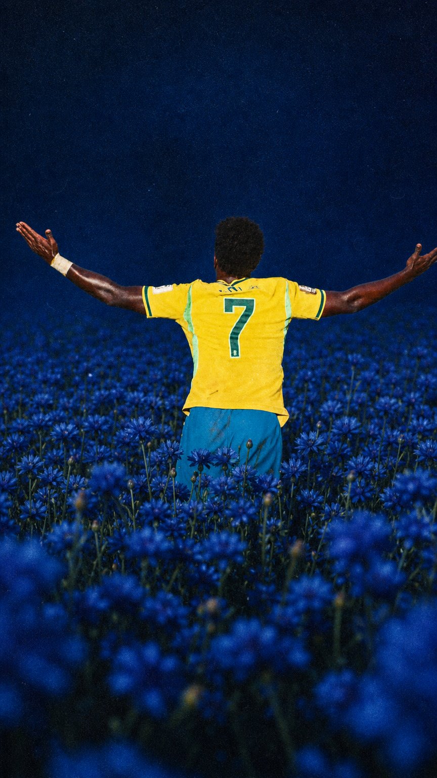 AI product shot of ¡Apareció el 7 bravo! Golazo de Vinicius para el empate de Brasil