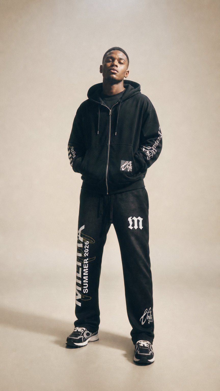 AI product shot of M' 26 Sweatpants