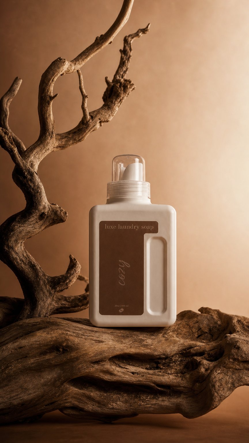 AI product shot of Luxe Laundry Soap - Cozy